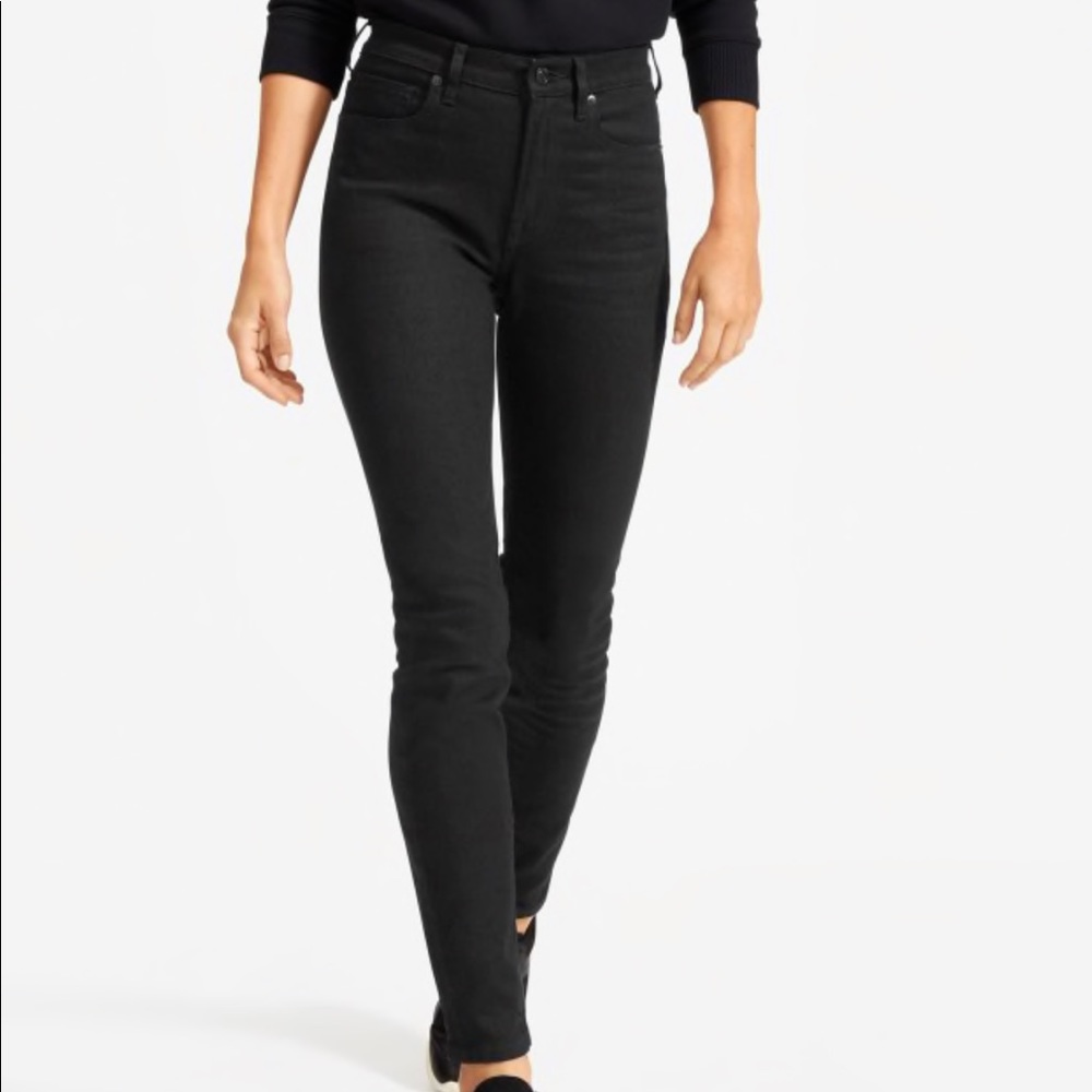 Everlane Black High Rise Skinny
